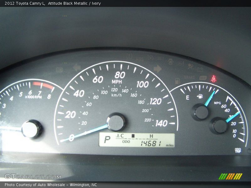 Attitude Black Metallic / Ivory 2012 Toyota Camry L