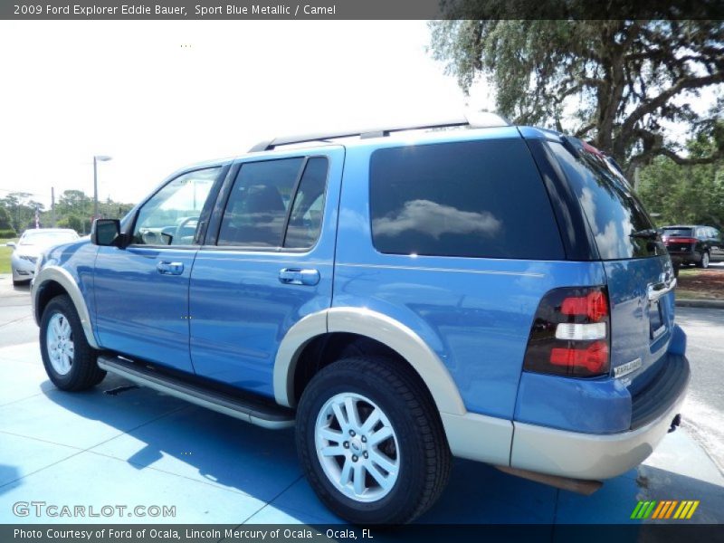 Sport Blue Metallic / Camel 2009 Ford Explorer Eddie Bauer