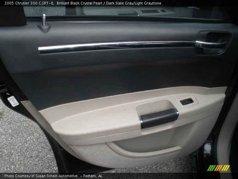 Brilliant Black Crystal Pearl / Dark Slate Gray/Light Graystone 2005 Chrysler 300 C SRT-8