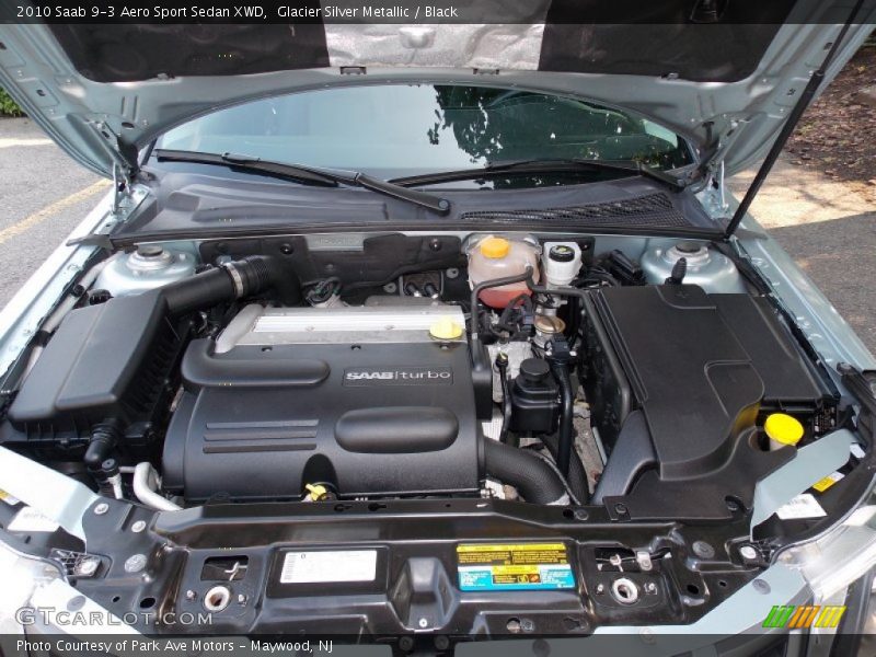 Glacier Silver Metallic / Black 2010 Saab 9-3 Aero Sport Sedan XWD