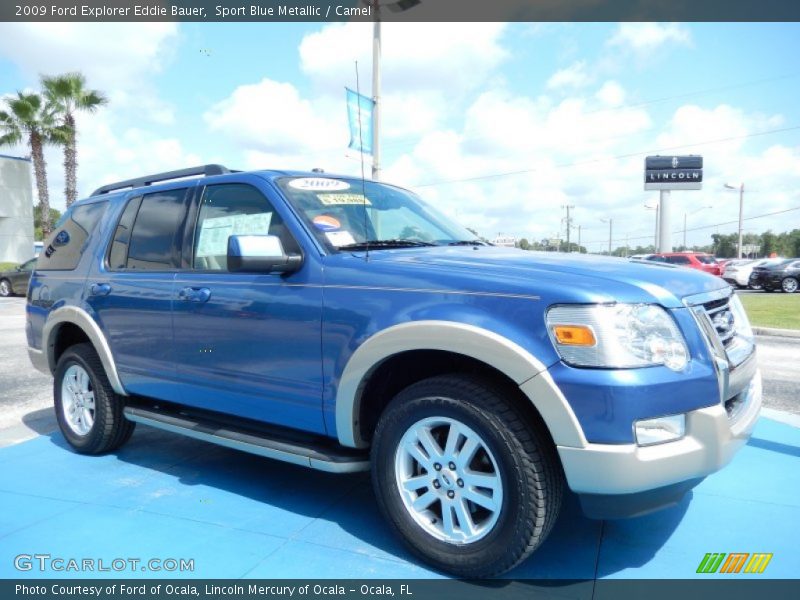 Sport Blue Metallic / Camel 2009 Ford Explorer Eddie Bauer