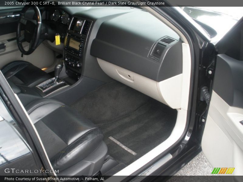 Brilliant Black Crystal Pearl / Dark Slate Gray/Light Graystone 2005 Chrysler 300 C SRT-8