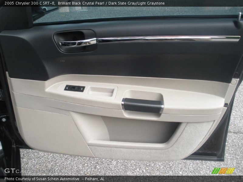 Brilliant Black Crystal Pearl / Dark Slate Gray/Light Graystone 2005 Chrysler 300 C SRT-8