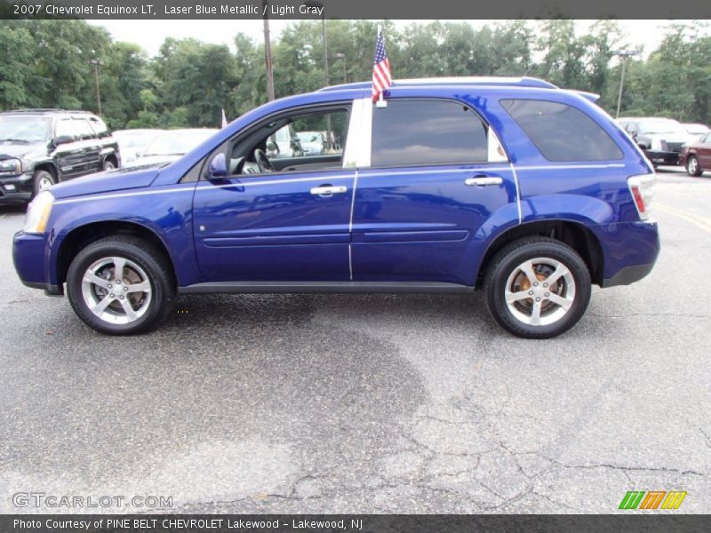 Laser Blue Metallic / Light Gray 2007 Chevrolet Equinox LT