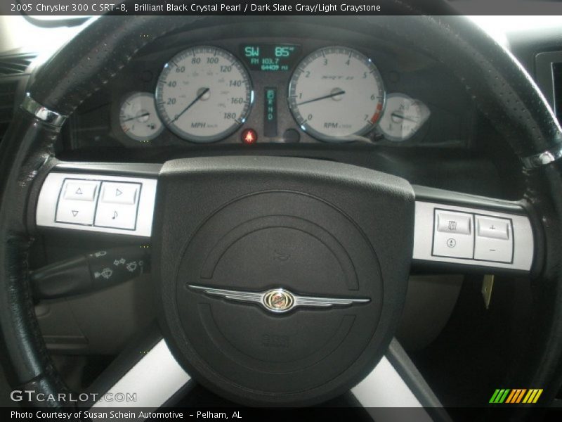 Brilliant Black Crystal Pearl / Dark Slate Gray/Light Graystone 2005 Chrysler 300 C SRT-8
