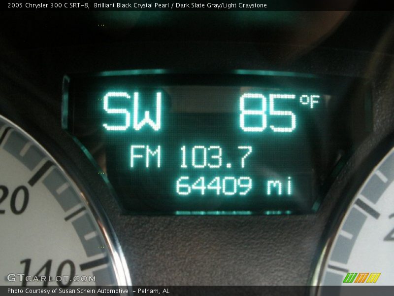 Brilliant Black Crystal Pearl / Dark Slate Gray/Light Graystone 2005 Chrysler 300 C SRT-8