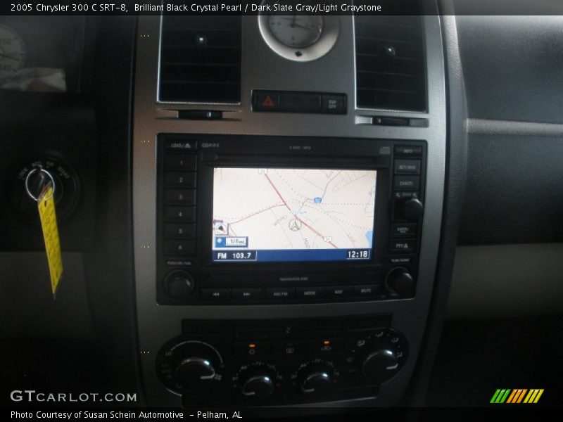 Brilliant Black Crystal Pearl / Dark Slate Gray/Light Graystone 2005 Chrysler 300 C SRT-8