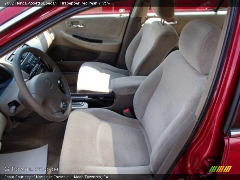 Firepepper Red Pearl / Ivory 2002 Honda Accord SE Sedan