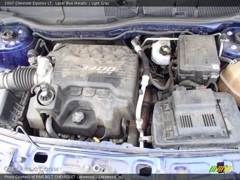 Laser Blue Metallic / Light Gray 2007 Chevrolet Equinox LT