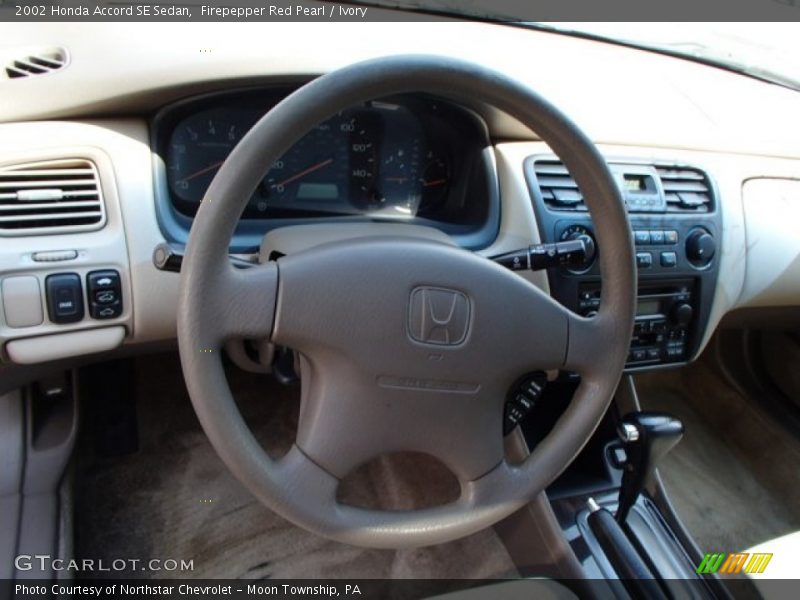 Firepepper Red Pearl / Ivory 2002 Honda Accord SE Sedan