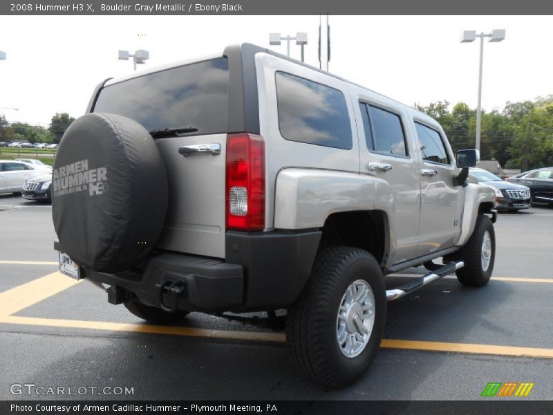 Boulder Gray Metallic / Ebony Black 2008 Hummer H3 X