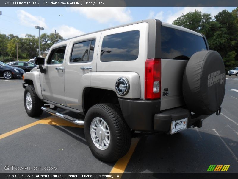 Boulder Gray Metallic / Ebony Black 2008 Hummer H3 X