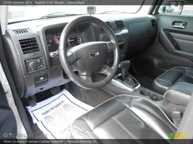 Boulder Gray Metallic / Ebony Black 2008 Hummer H3 X