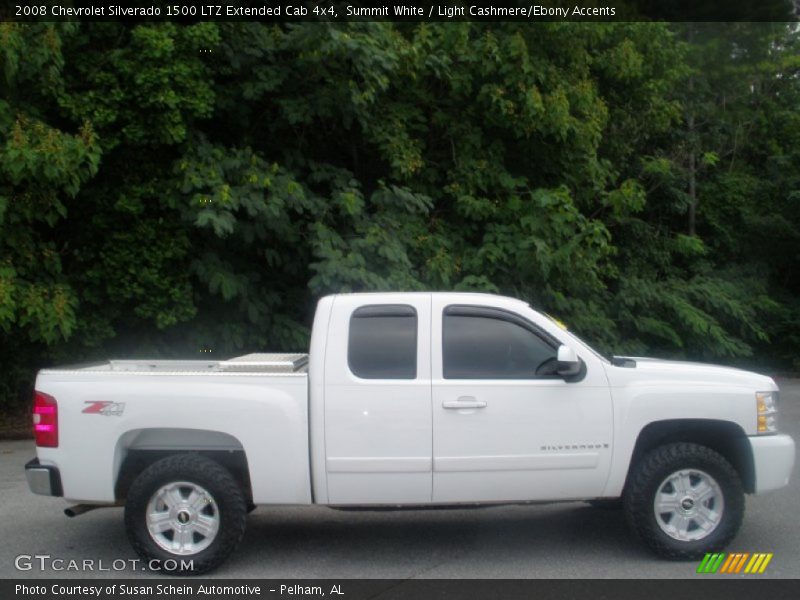 Summit White / Light Cashmere/Ebony Accents 2008 Chevrolet Silverado 1500 LTZ Extended Cab 4x4