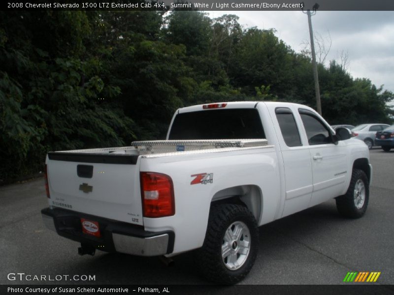 Summit White / Light Cashmere/Ebony Accents 2008 Chevrolet Silverado 1500 LTZ Extended Cab 4x4