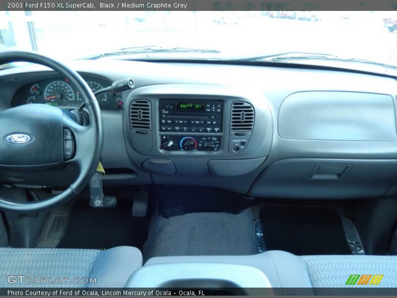 Black / Medium Graphite Grey 2003 Ford F150 XL SuperCab