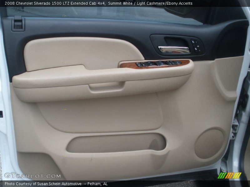 Summit White / Light Cashmere/Ebony Accents 2008 Chevrolet Silverado 1500 LTZ Extended Cab 4x4