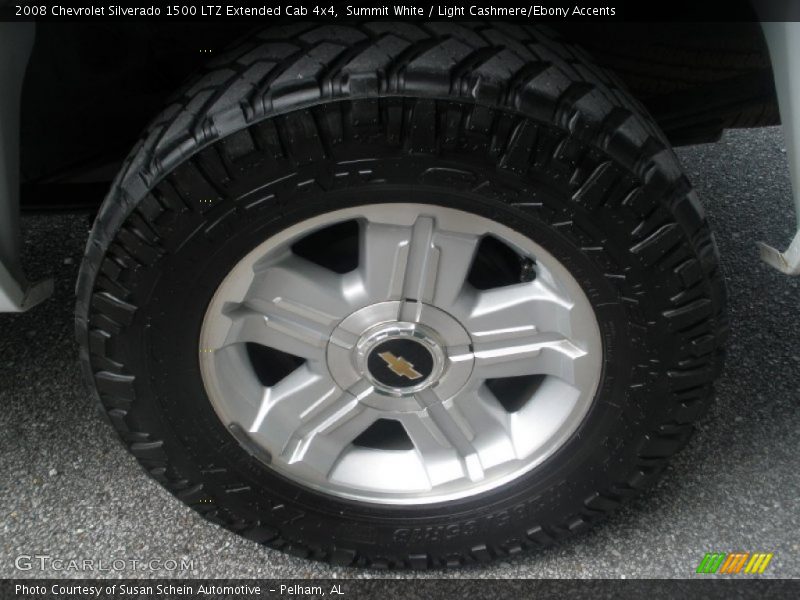 Summit White / Light Cashmere/Ebony Accents 2008 Chevrolet Silverado 1500 LTZ Extended Cab 4x4