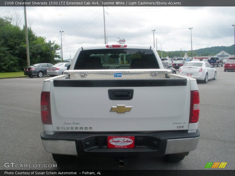 Summit White / Light Cashmere/Ebony Accents 2008 Chevrolet Silverado 1500 LTZ Extended Cab 4x4
