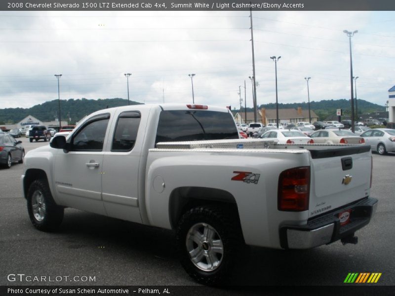 Summit White / Light Cashmere/Ebony Accents 2008 Chevrolet Silverado 1500 LTZ Extended Cab 4x4