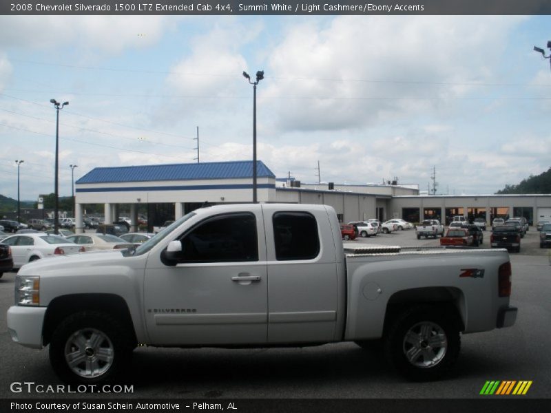 Summit White / Light Cashmere/Ebony Accents 2008 Chevrolet Silverado 1500 LTZ Extended Cab 4x4