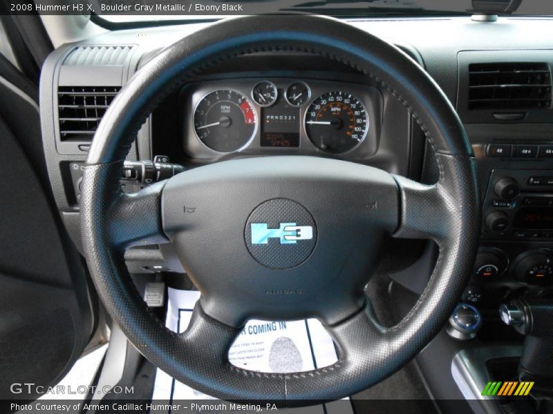 Boulder Gray Metallic / Ebony Black 2008 Hummer H3 X