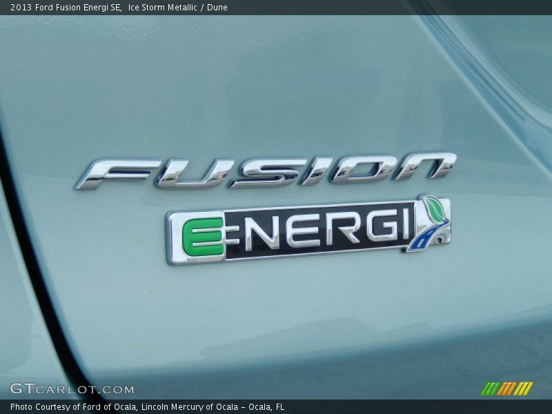 Ice Storm Metallic / Dune 2013 Ford Fusion Energi SE