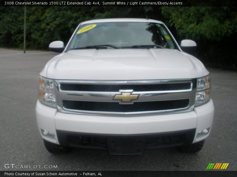 Summit White / Light Cashmere/Ebony Accents 2008 Chevrolet Silverado 1500 LTZ Extended Cab 4x4