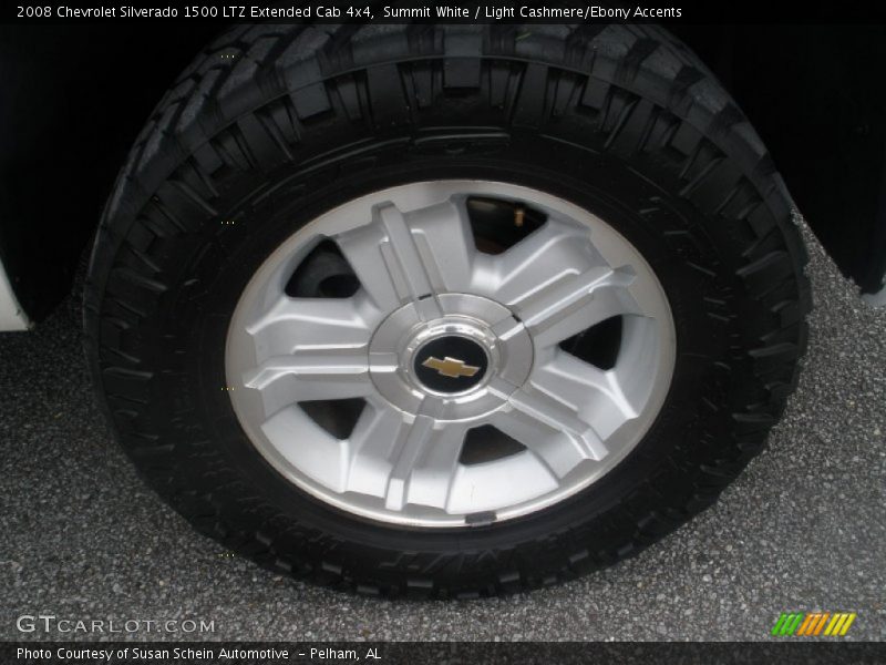 Summit White / Light Cashmere/Ebony Accents 2008 Chevrolet Silverado 1500 LTZ Extended Cab 4x4