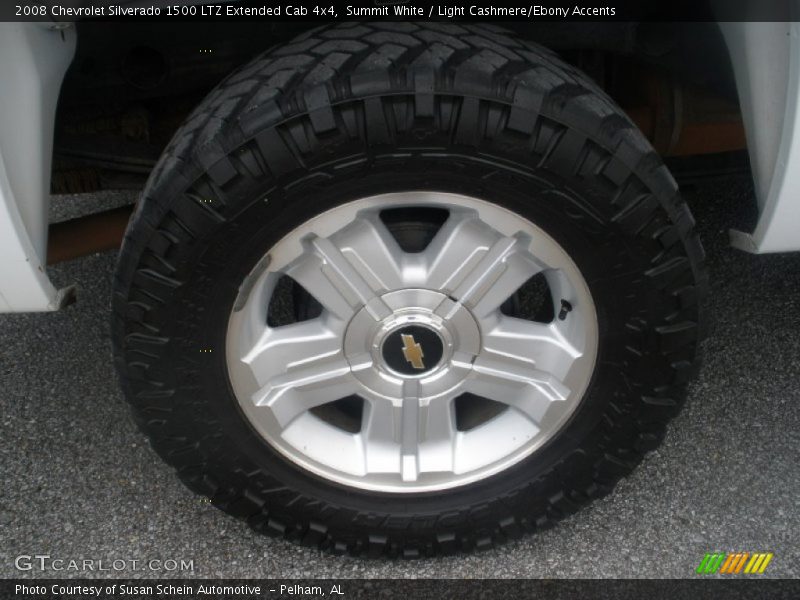 Summit White / Light Cashmere/Ebony Accents 2008 Chevrolet Silverado 1500 LTZ Extended Cab 4x4