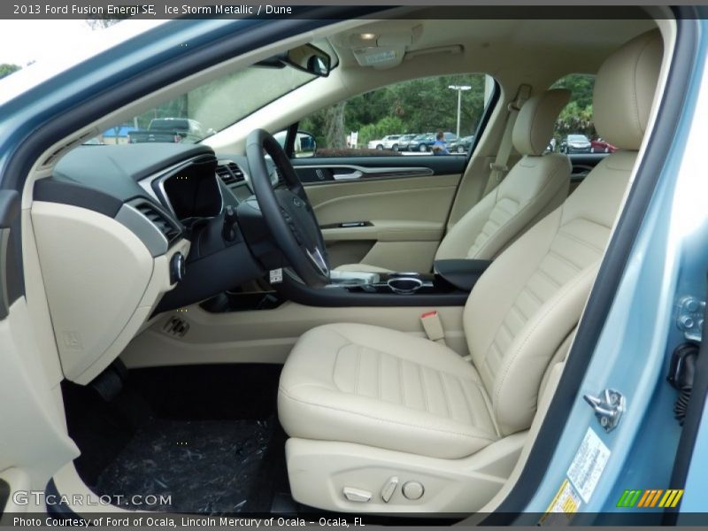 Front Seat of 2013 Fusion Energi SE