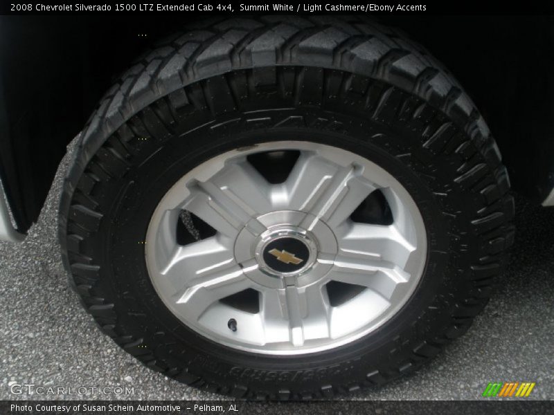 Summit White / Light Cashmere/Ebony Accents 2008 Chevrolet Silverado 1500 LTZ Extended Cab 4x4