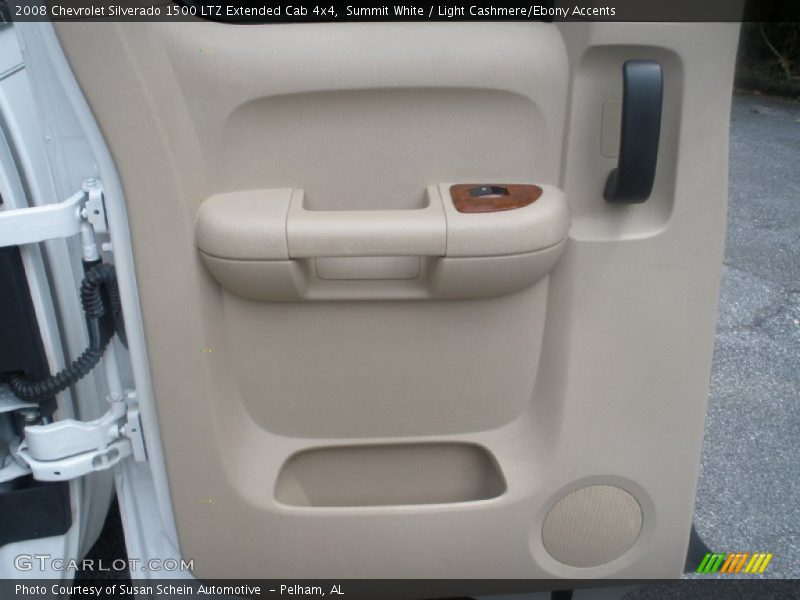 Summit White / Light Cashmere/Ebony Accents 2008 Chevrolet Silverado 1500 LTZ Extended Cab 4x4