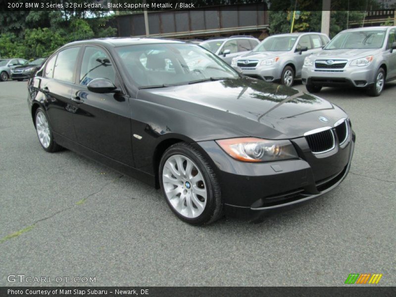 Black Sapphire Metallic / Black 2007 BMW 3 Series 328xi Sedan