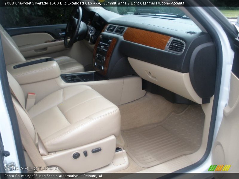 Summit White / Light Cashmere/Ebony Accents 2008 Chevrolet Silverado 1500 LTZ Extended Cab 4x4