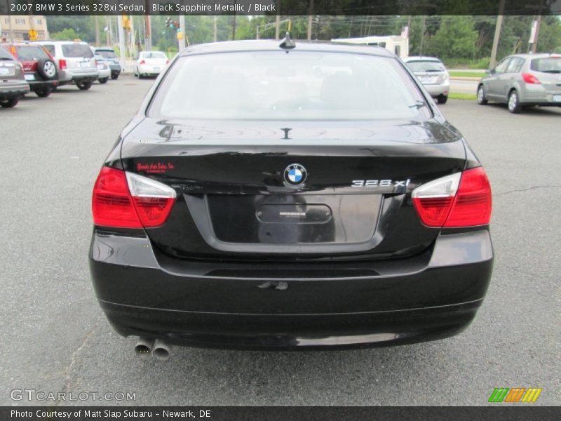 Black Sapphire Metallic / Black 2007 BMW 3 Series 328xi Sedan