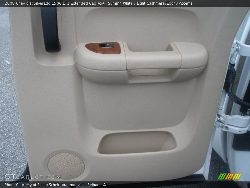 Summit White / Light Cashmere/Ebony Accents 2008 Chevrolet Silverado 1500 LTZ Extended Cab 4x4
