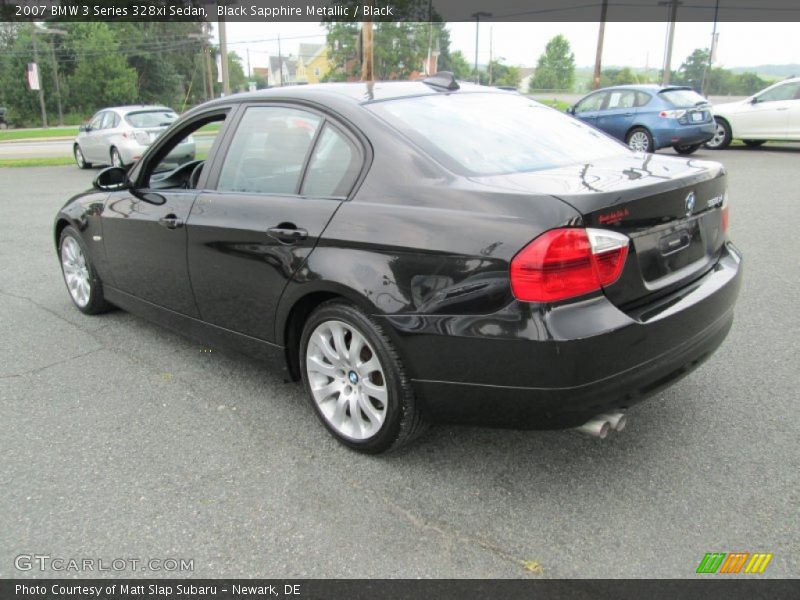 Black Sapphire Metallic / Black 2007 BMW 3 Series 328xi Sedan