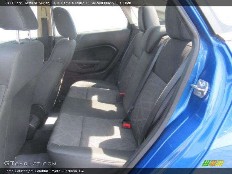 Blue Flame Metallic / Charcoal Black/Blue Cloth 2011 Ford Fiesta SE Sedan