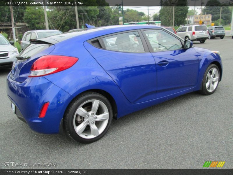 Marathon Blue / Gray 2012 Hyundai Veloster