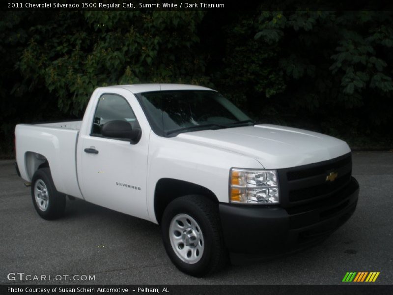 Summit White / Dark Titanium 2011 Chevrolet Silverado 1500 Regular Cab