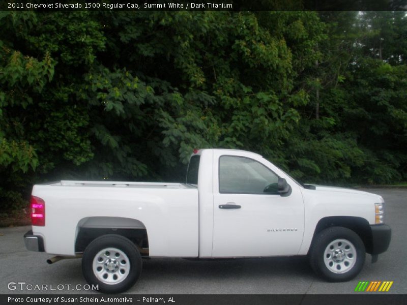 Summit White / Dark Titanium 2011 Chevrolet Silverado 1500 Regular Cab