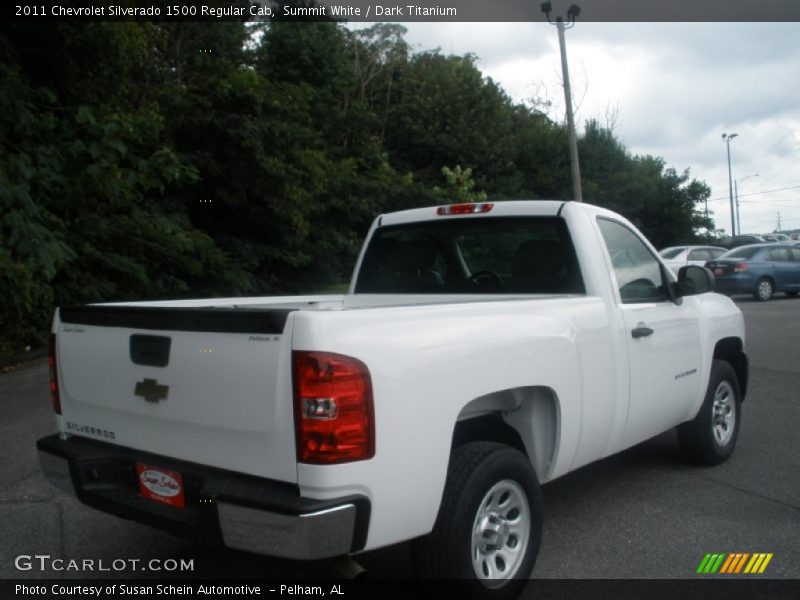 Summit White / Dark Titanium 2011 Chevrolet Silverado 1500 Regular Cab