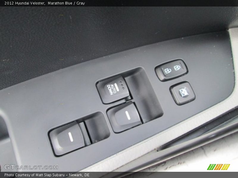 Marathon Blue / Gray 2012 Hyundai Veloster