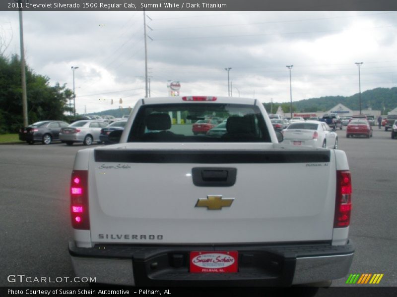 Summit White / Dark Titanium 2011 Chevrolet Silverado 1500 Regular Cab