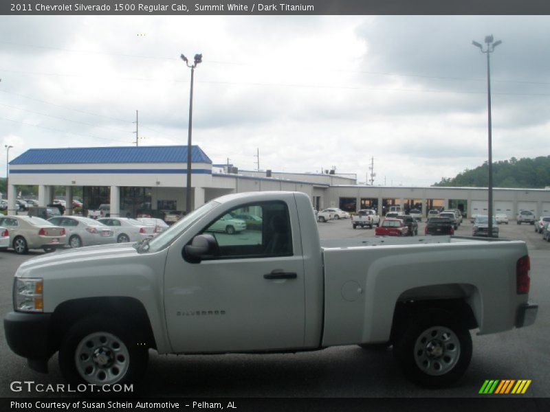 Summit White / Dark Titanium 2011 Chevrolet Silverado 1500 Regular Cab