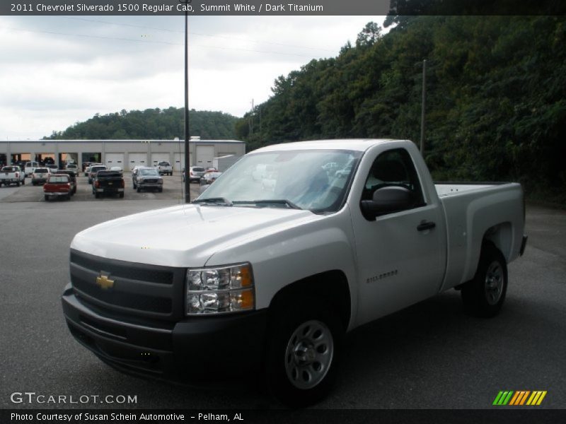 Summit White / Dark Titanium 2011 Chevrolet Silverado 1500 Regular Cab