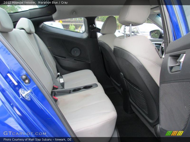 Marathon Blue / Gray 2012 Hyundai Veloster