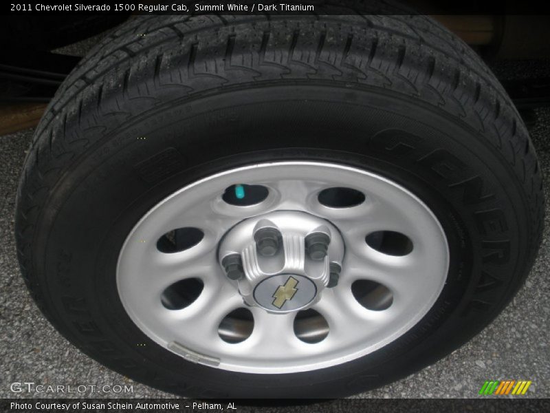 Summit White / Dark Titanium 2011 Chevrolet Silverado 1500 Regular Cab
