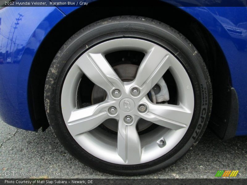 Marathon Blue / Gray 2012 Hyundai Veloster